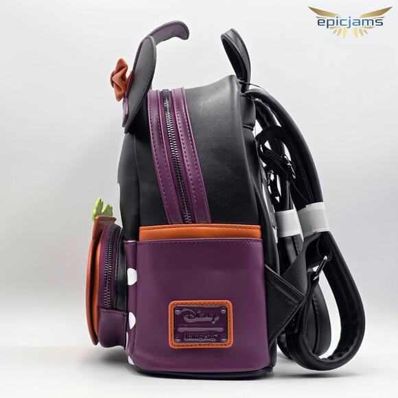 Loungefly Disney Minnie Mouse Witch Cosplay Pumpkin Halloween Mini Backpack Bag - Picture 4 of 5